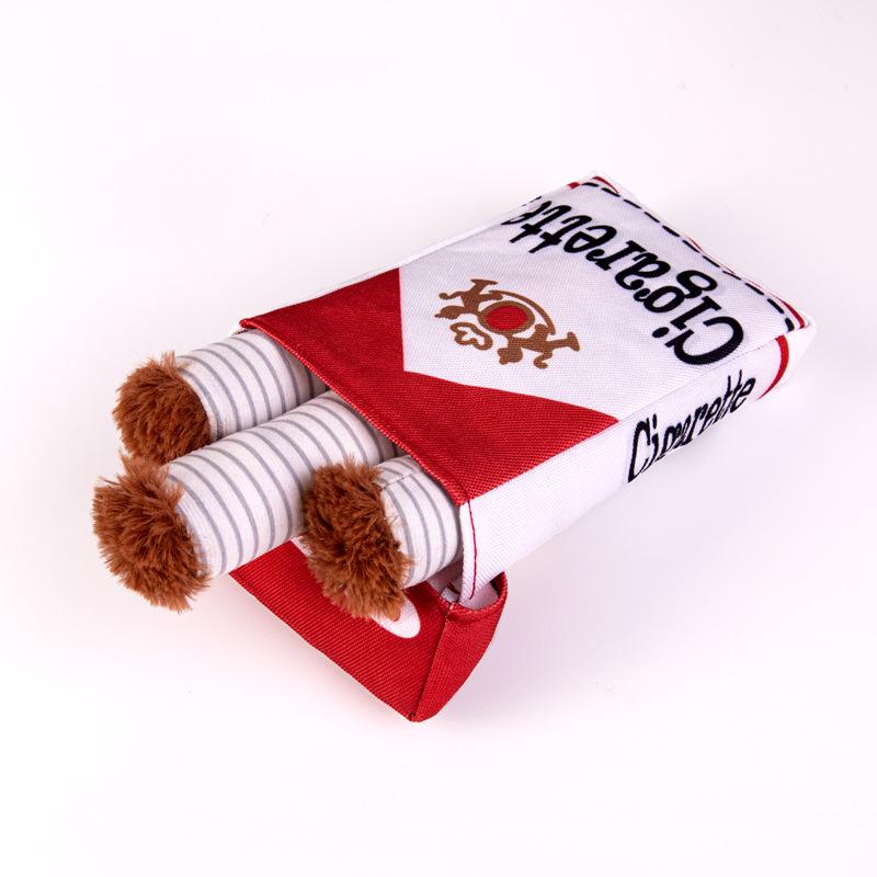 Cigarette Plush Dog Toy - Sound-Making, Bite-Resistant, Interactive Cat Teaser Stick