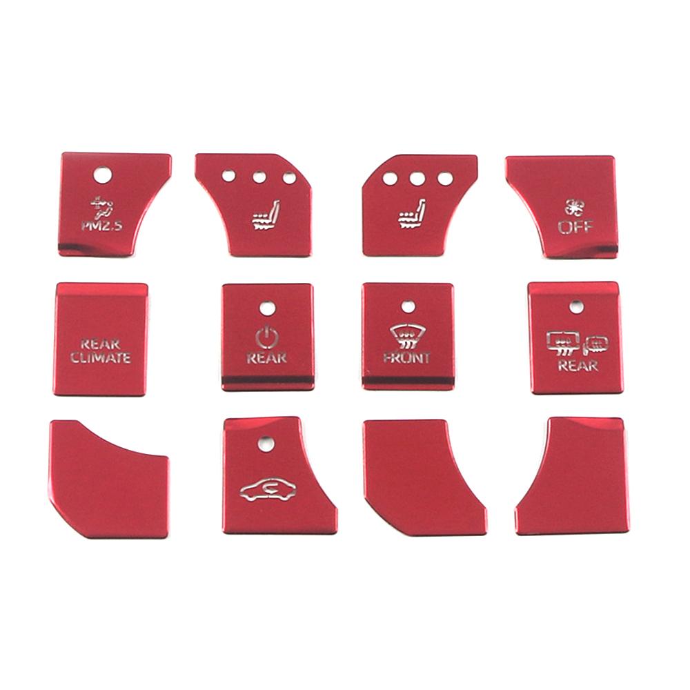 For Toyota Highlander XU70 2024  Center Console Air Conditioner AC Switch Button Protector Sticker Interior Styling Cover Trim