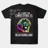 All I Want for Christmas Is Newfoundland Dog Lovers Christmas Gift TShirt 100 Cotton ONeck Short Sleeve Casual Unisexs Tshirt