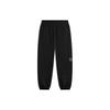 Li-Ning Wade Series Letter Print Cuffed Ice Feel Knitted Sports Pants Men Bottoms Black AKLU335-5