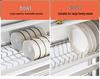 Multi-Functional Kitchen Storage Rack: Above-Sink Cupboard for Dustproof Dish, Bowl, and Chopstick Drainage