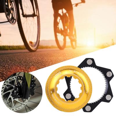 1 Set Aluminum Alloy Disc Brake Center Lock 6-Bolt Easy To Install 6 Bolts Rotor Adapter Center-Lock Hubs Bike Conversion