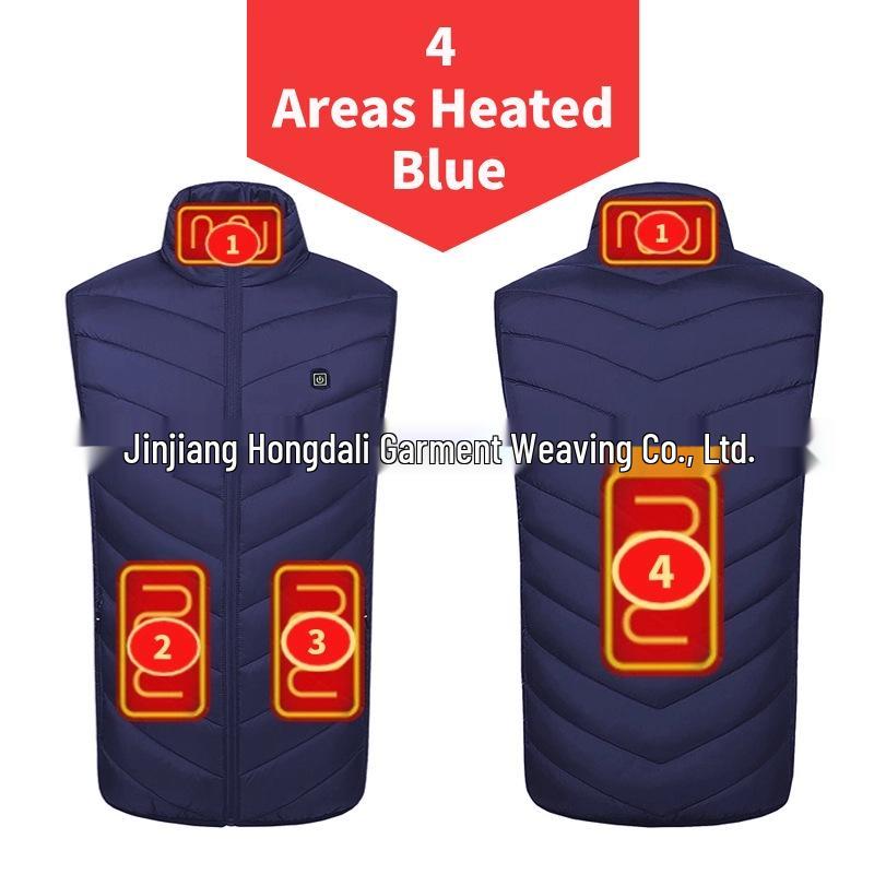 Cross-Border Smart Electric Heating Vest - Down Cotton Jacket