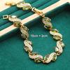 Europe and The United States Hot Anti Allergy Zircon Bracelet Necklace Earrings Gold Jewelry Set