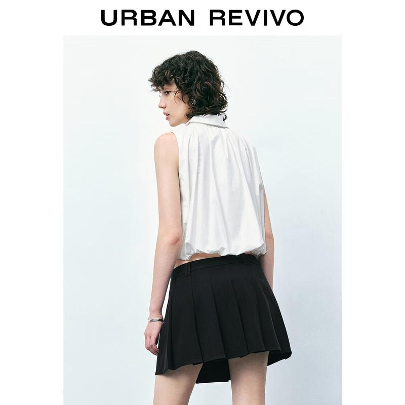 UR Women's Sleeveless Lapel Blouse Shirt