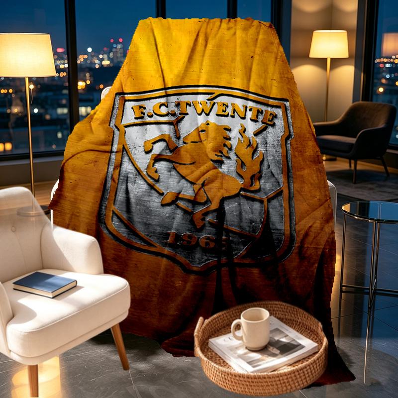FC Twente Print Blanket - Soft & Comfortable, for Bedroom, Travel, Sofa, Home Decoration - Birthday Christmas Gift for Friend