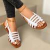 Women Shoes Plus Size 35-43 Women Sandals Summer Hollow Out Roman Shoes Gladiator Open Toe Beach Flats Ladies Footwear