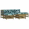 VidaXL Salon de jardin 6 pcs avec coussins bois de pin imprégné 3185905