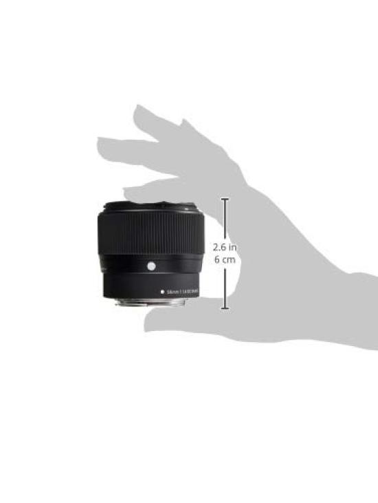 Sigma 56mm DC DN Lens for Canon Single Focus Telephoto Mirrorless Contemporary Style F1.4 EF-M Mount, APS-C Cameras,