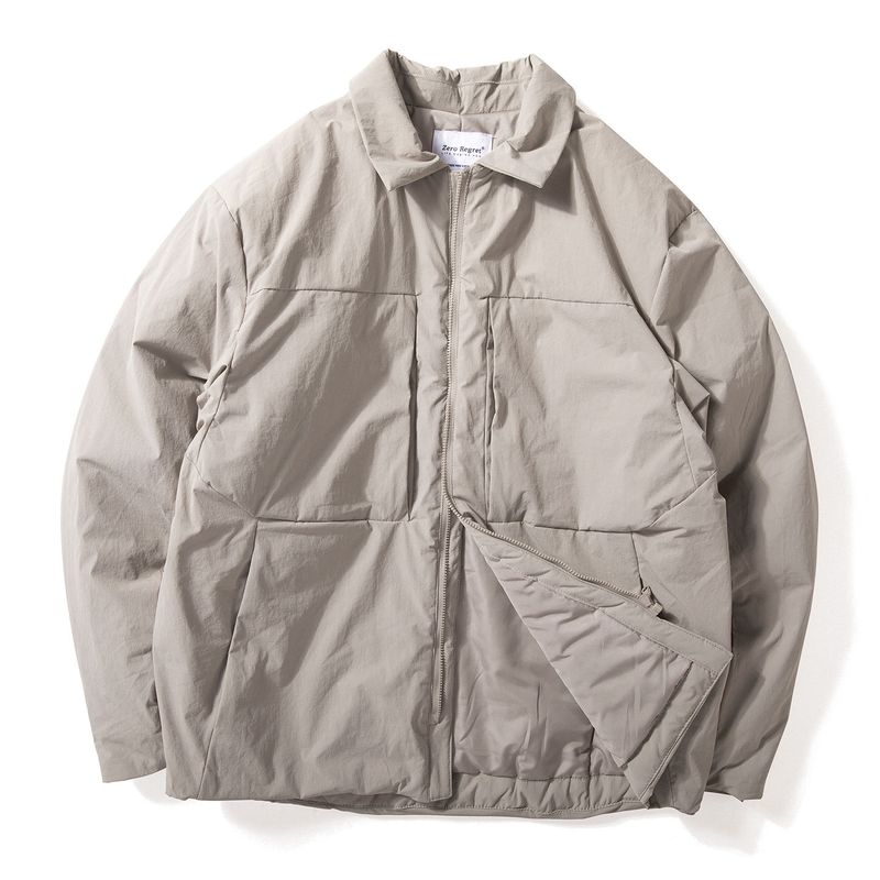 Men's Trendy Cotton Jacket, Loose Fit, Casual, Warm, Cold-Resistant, Winter New Style, Turn-Down Collar Cotton Coat