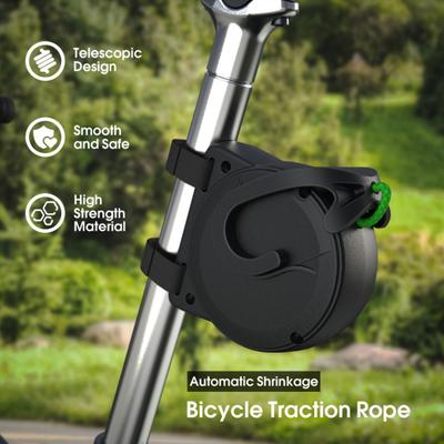 Tažné lano pro jízdní kola, flexibilní, zatahovací, přenosné, snadno použitelné, horské kolo, tažné lano pro rodiče a děti, tažení přívěsu, cyklistický nástroj