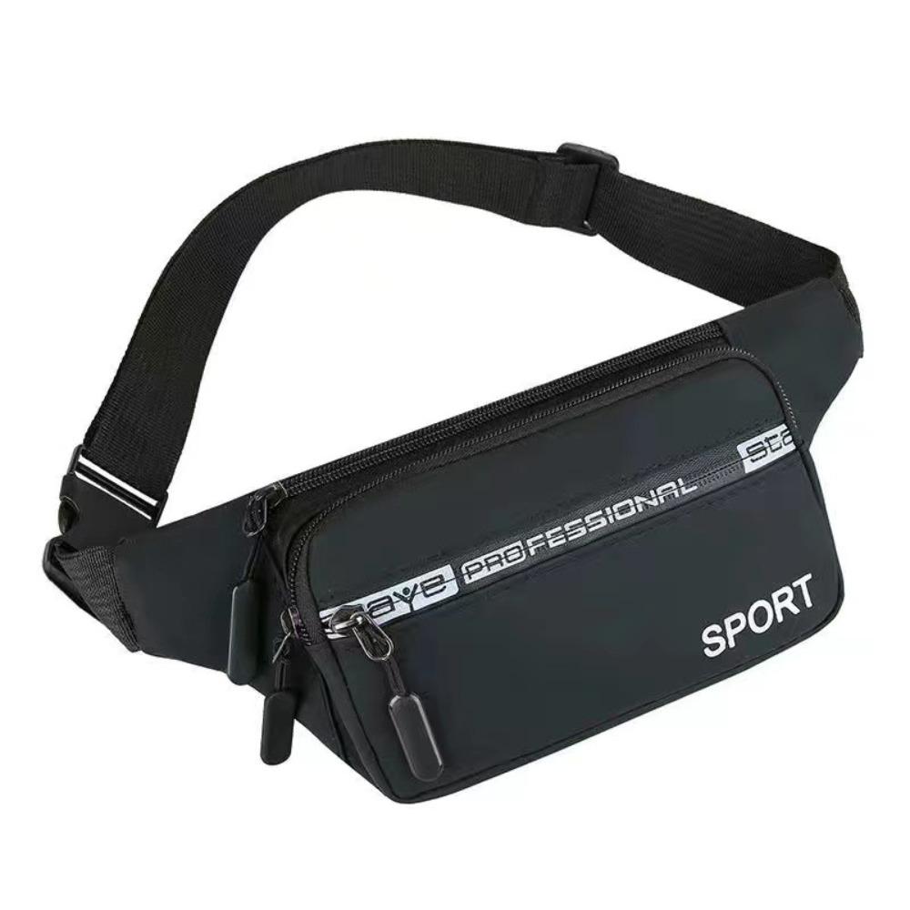 

Large Capacity Running Waist Bag Multiple Pockets Phone Bag Multifunctional Sport Waist Pack Men чорний