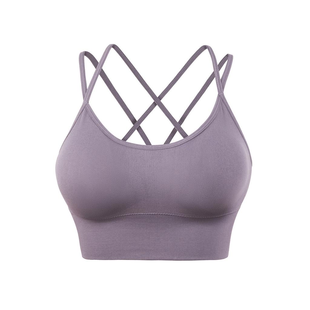 Strap Cross Back Yoga Sports Bra Quick Drying Shockproof Running Fitness Sports Underwear Large Size Bra