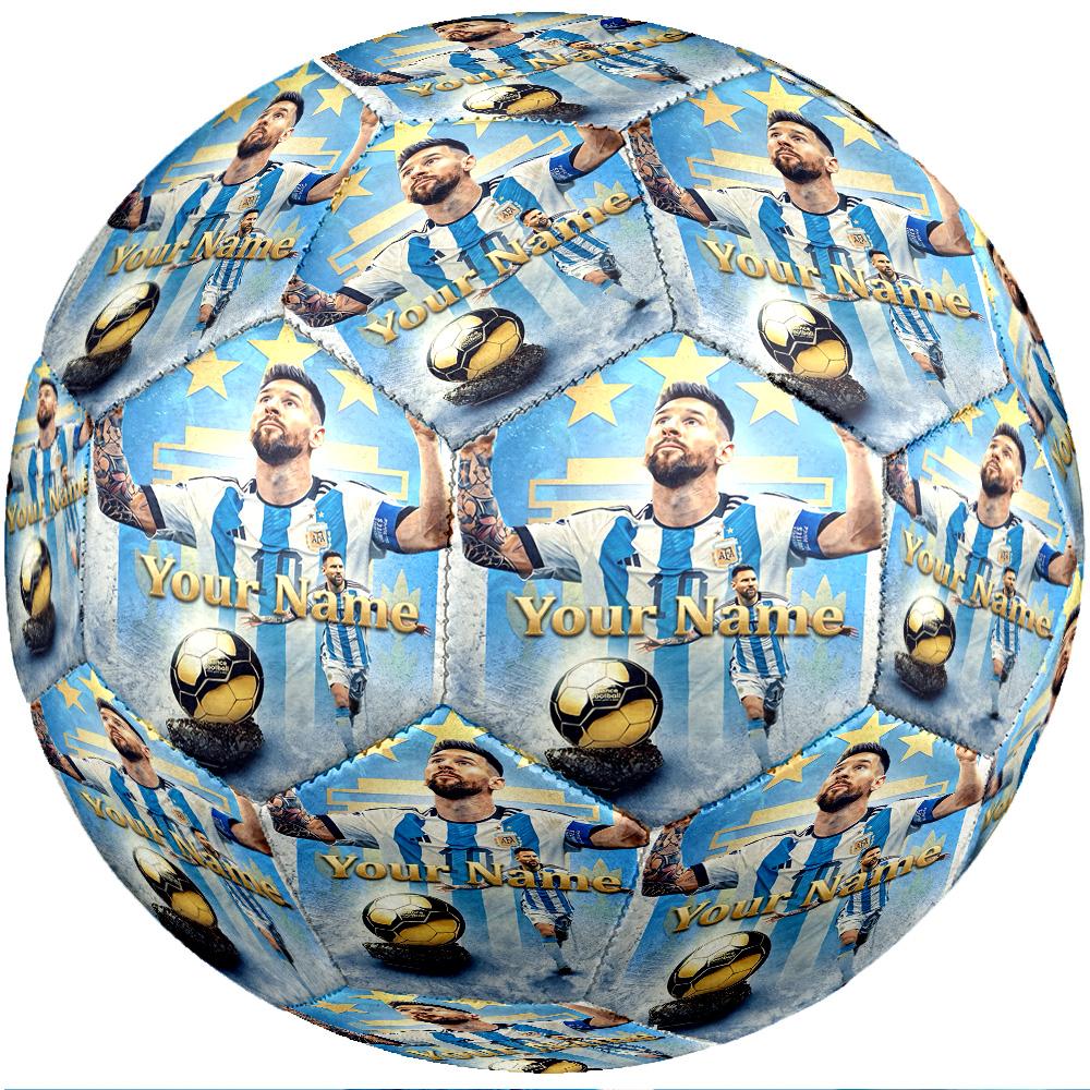 Lionel Messi Fashion Size 5 Football Wearproof Non‑Slip Soccer Ball For Sports Training Entertainment Use
