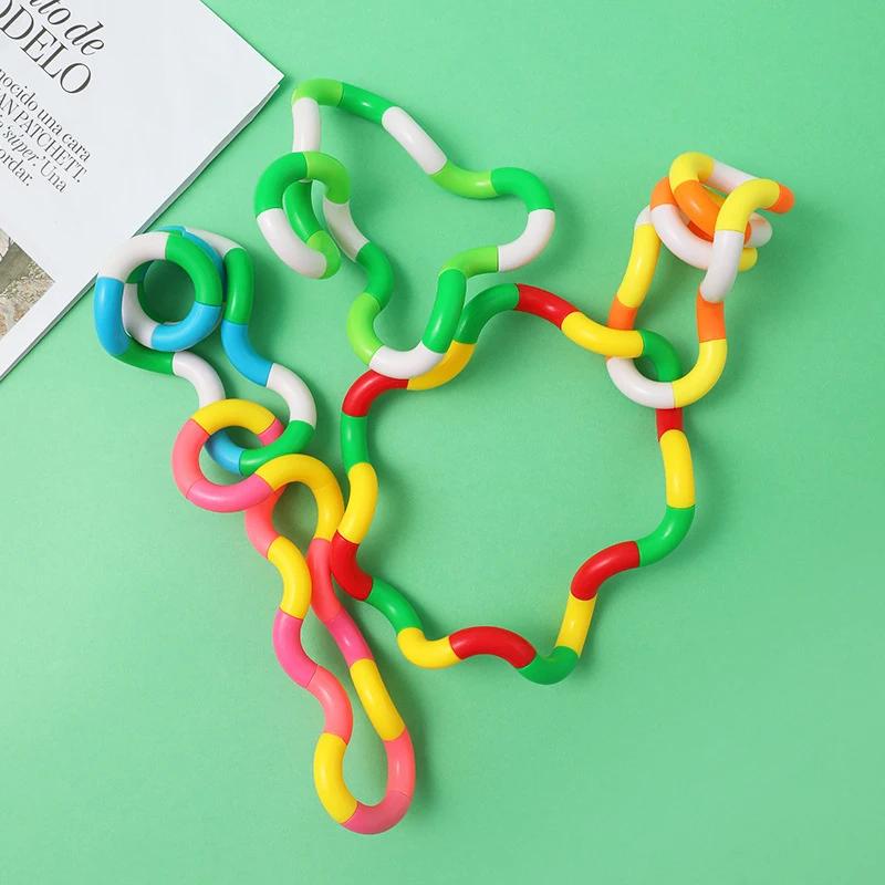 1-5Pcs Tangle Fidget Toy Twisting Sensory Hand-Eye Coordination Anxiety Relief Finger Kid Adult Fine Motor Skills for Kid Friendly Entertaining Fun