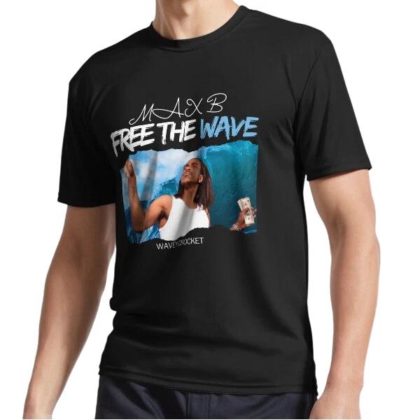 

New Max B Wavey Active Logo T-Shirt Funny Size S to 5XL XL