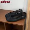 Mode Mode Mesh Atmungsaktiv Damen Mary Janes Ballerinas Schuhe Lässig Damen Flachschuhe Schlupschuhe