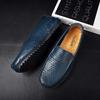 Men Mocassins Casual Shoes Summer Genuine Leather Mens Loafers Moccasins Hollow Out Breathable Slip On Driving Shoes Big Size
