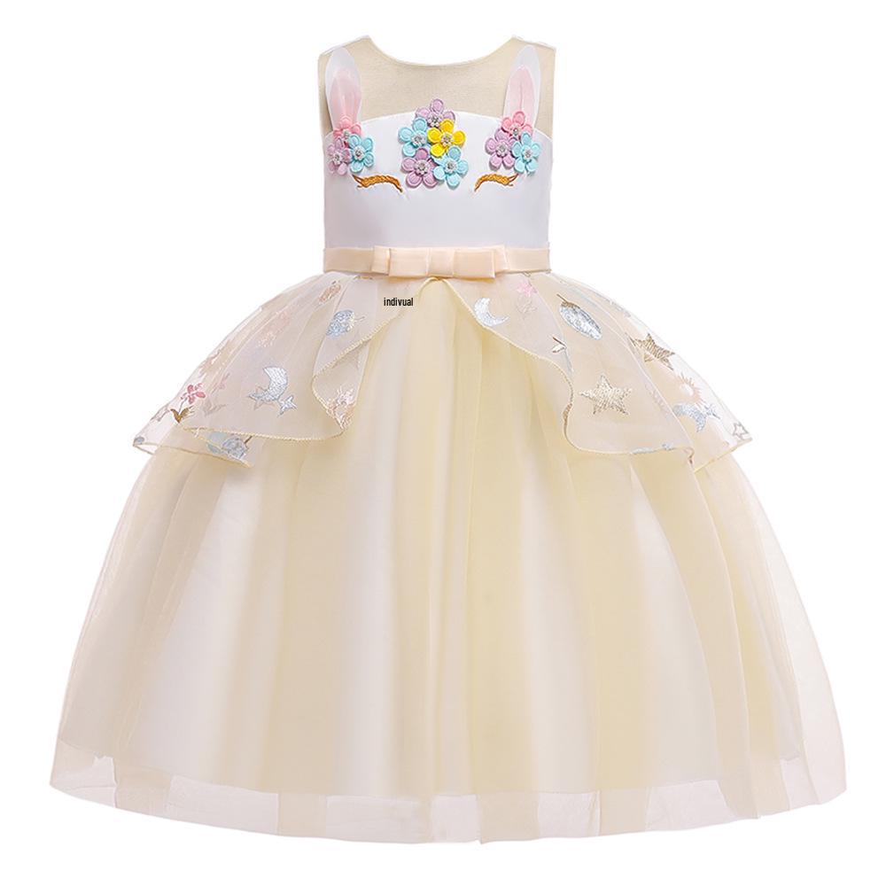 Unicorn Princess Flower Girl Dress - Children's Clothing In Trendy Style