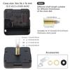 Quartz Battery Operated Silent Clock Movement Mechanism for Clock Repair / DIY with 3 Pairs of Black Hands, Clock Mechanism
