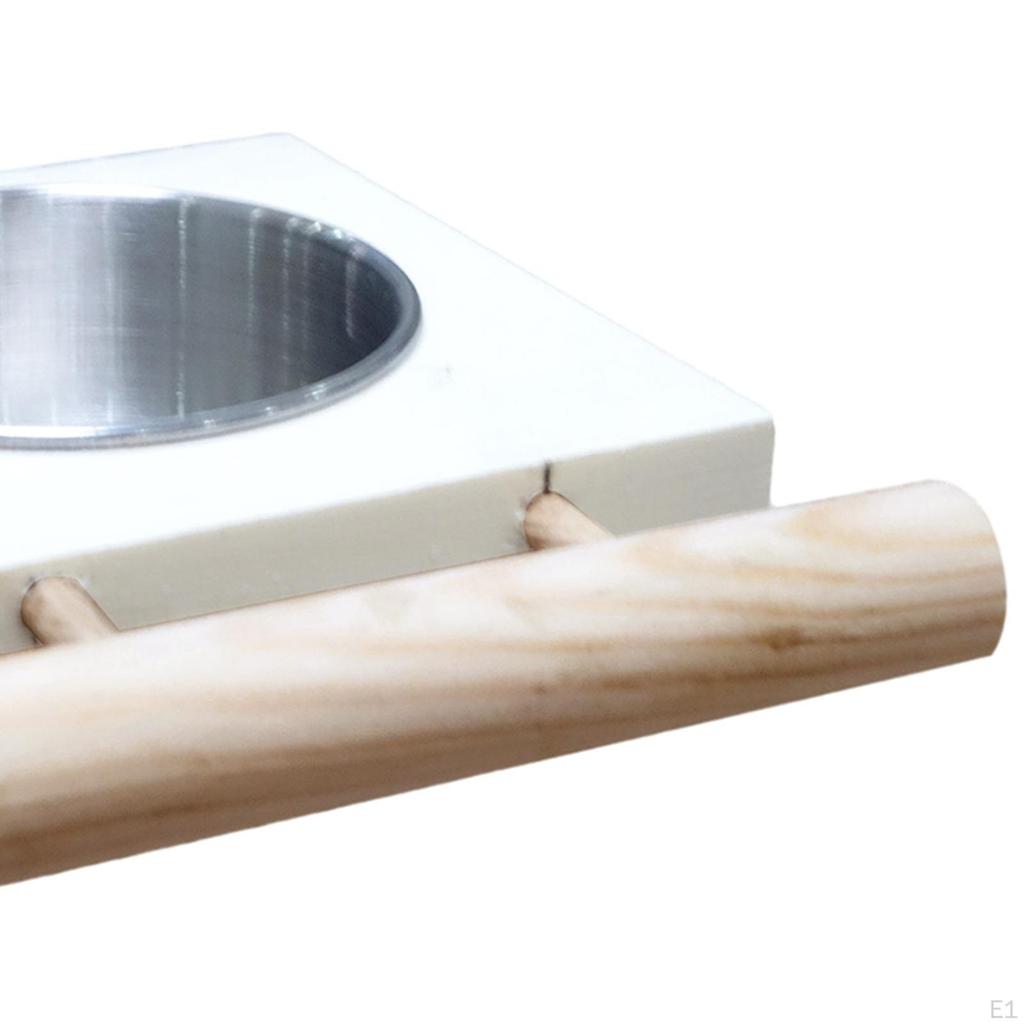 Bird Feeding Bowl, Sturdy Stainless Steel Parrot Removable, for Budgies