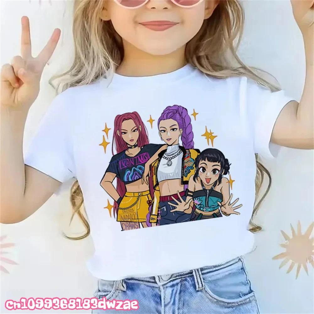 K-Pop Demon Hunters FashionT-Shirt for Kids,Summer Short Sleeve Cotton Round Neck T-Shirts,2026MovieT-Shirts for Adults and Kids