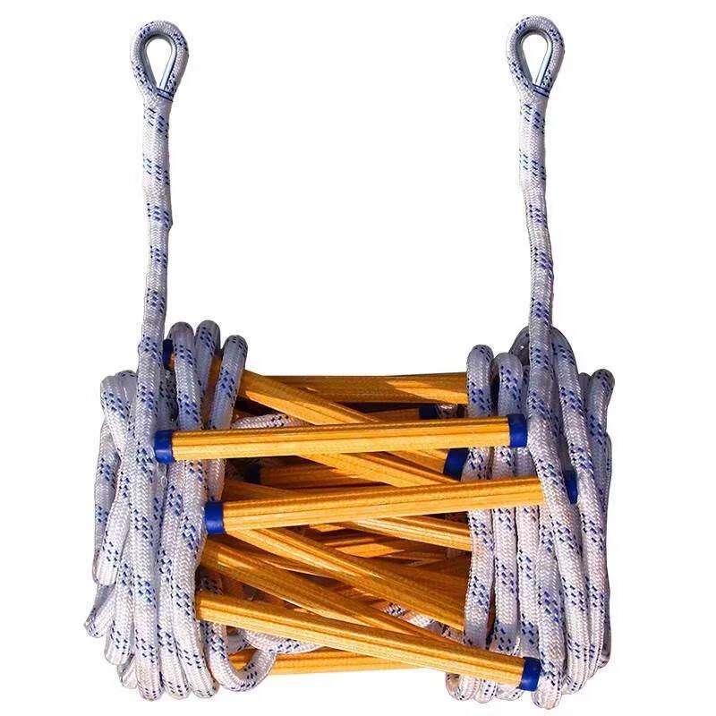 Emergency Escape Rope Ladder with Hooks