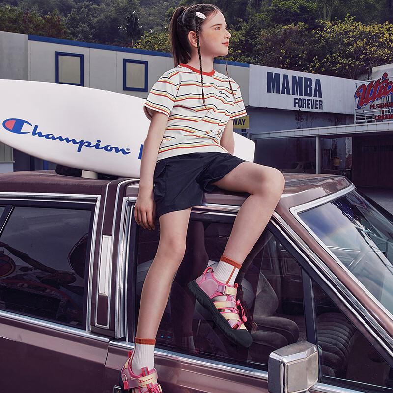 Champion Kids' Quick Dry Striped T-Shirt