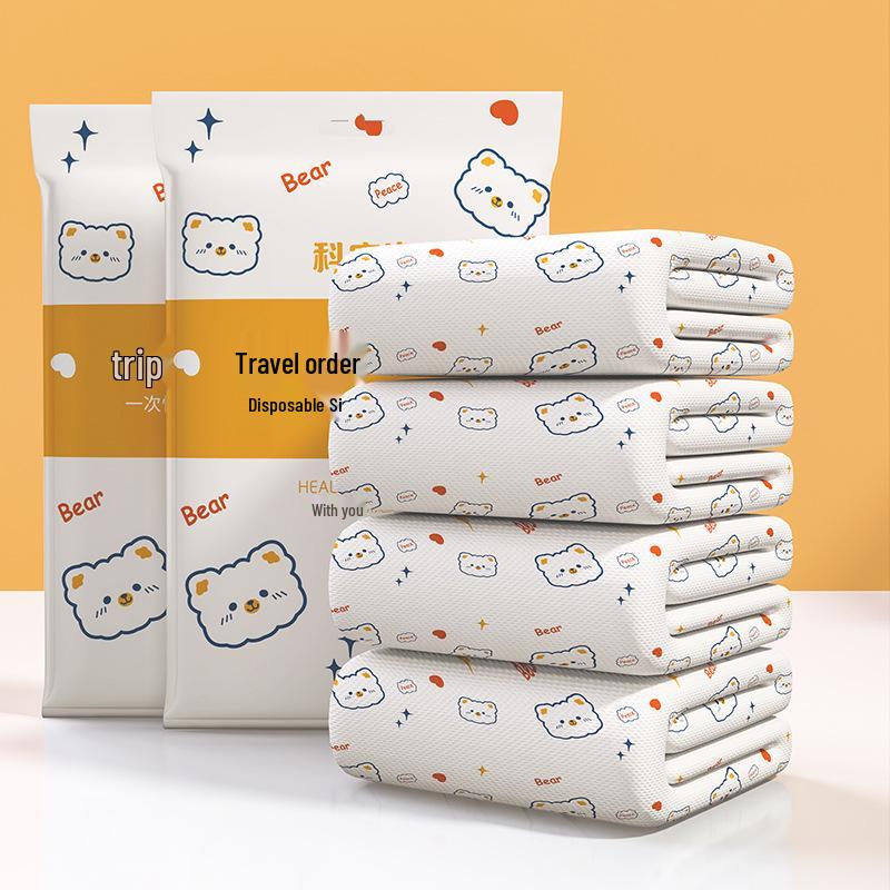 Portable Disposable Printed Bed & Quilt Set - Travel/Homestay 3-Piece