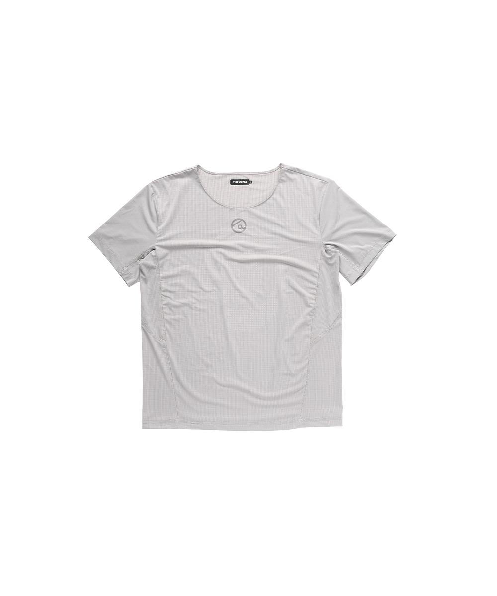 The World Laser Back Hole Running Tee Light Gray 3