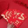 6pcs Traditional Chinese Snake Year Red Envelope Chinese Style Lucky Money Bag  Celebration Party