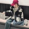 Kids Two Piece Detachable Thickened Winter Windproof Jacket Children Outdoor Coat
