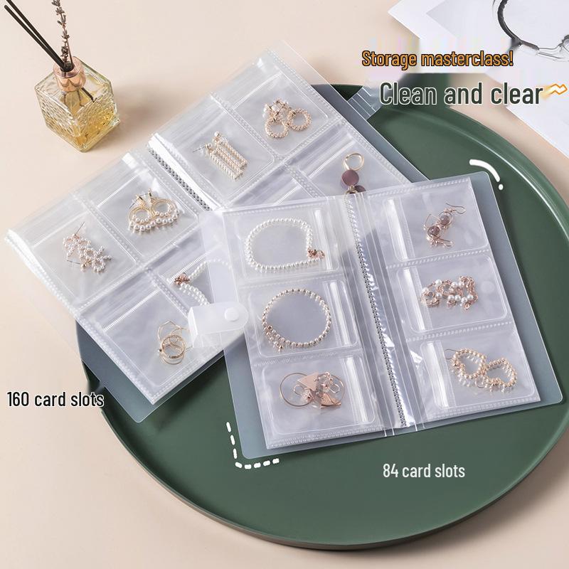 Anti-Oxidation Portable Jewelry Box for Earrings, Studs, Necklaces, Rings - Transparent Storage Bag