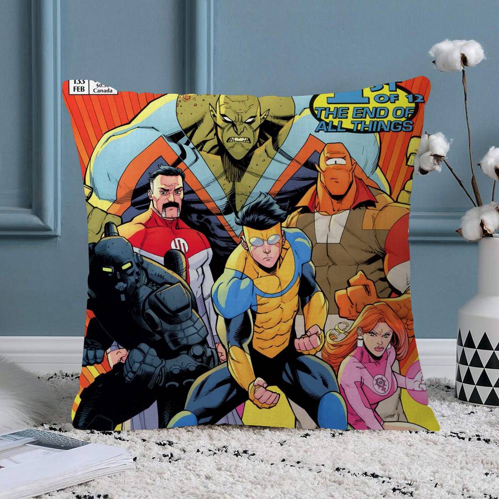 

Cartoon Images IInvincibleS pillow cover sofa cushion cover home room decoration children gift 30x30 cm