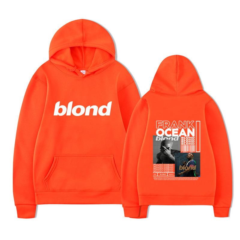 New blond Amazon autumn and winter new fleece urban casual hooded sweater
