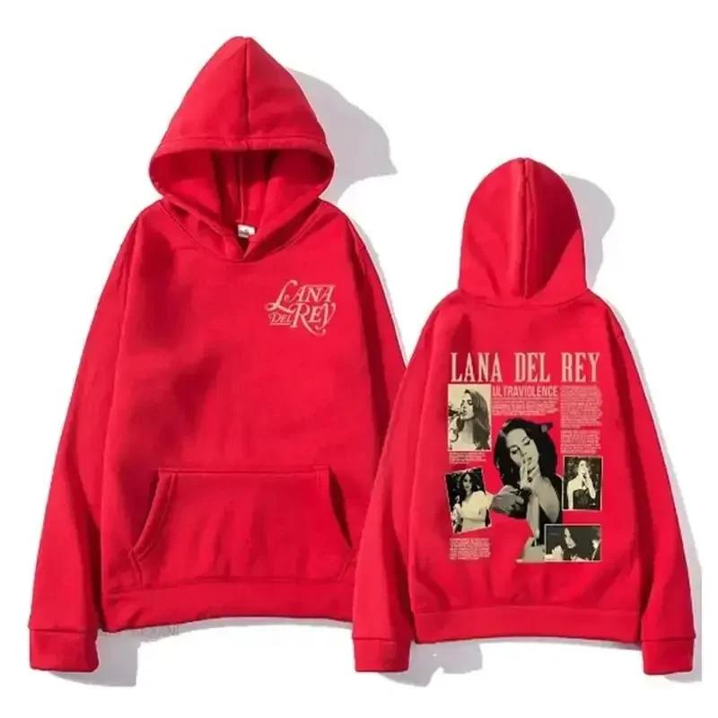 Casual Lana Del Rey Singer Hoodies for and Women Harajuku Fashion Long Sleeve Sweatshirt Moleton Graphic Print Streetwear