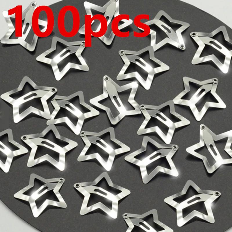 Ασημί χρώμα Αστέρι Κλιπ Μαλλιών Κορίτσια Πλαϊνό Κλιπ Μαλλιών Μπαρέτα Χαριτωμένο Μεταλλικό Φιλιγκράν Αστέρι Κλιπ Μαλλιών Κλιπ Μαλλιών Γυναικεία Κοσμήματα Αξεσουάρ Μαλλιών