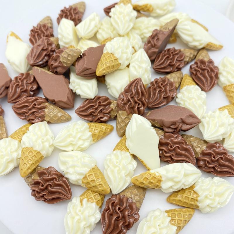 

10Pcs Resin Mixed Mini Ice Cream Flatback Cabochon Scrapbook Kawaii DIY Embellishments Accessories G44