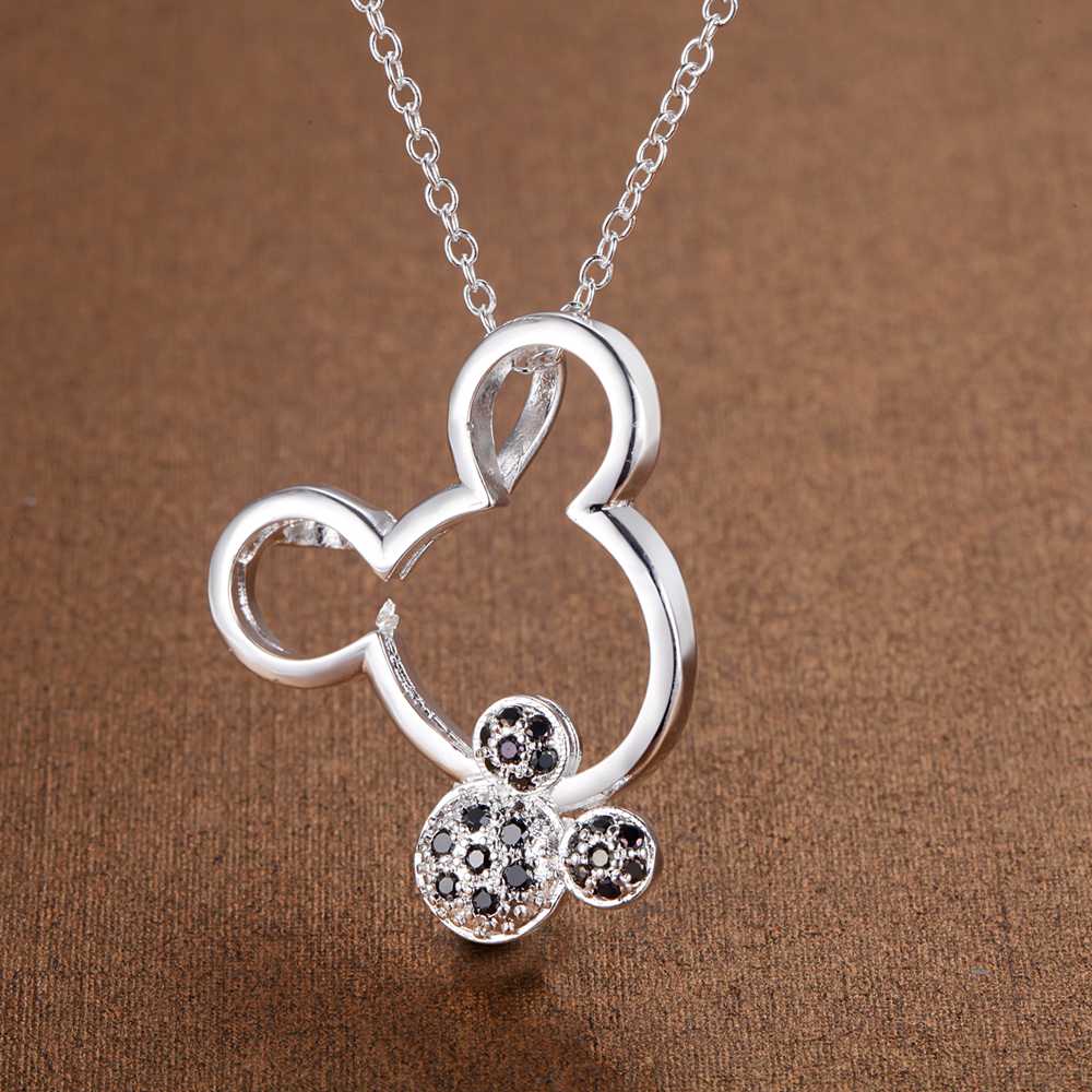 New 925 Sterling Silver Necklace Pendant AAA Zircon For Women Exquisite Student Girlfriend Jewelry Accessories Wedding Gift
