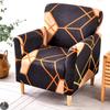 1PC Printing Tub Club Armchair Cover Stretch Sloping Arm Back Slipcover Soft Single Small Chair Seater Sofa Covers for Home Club
