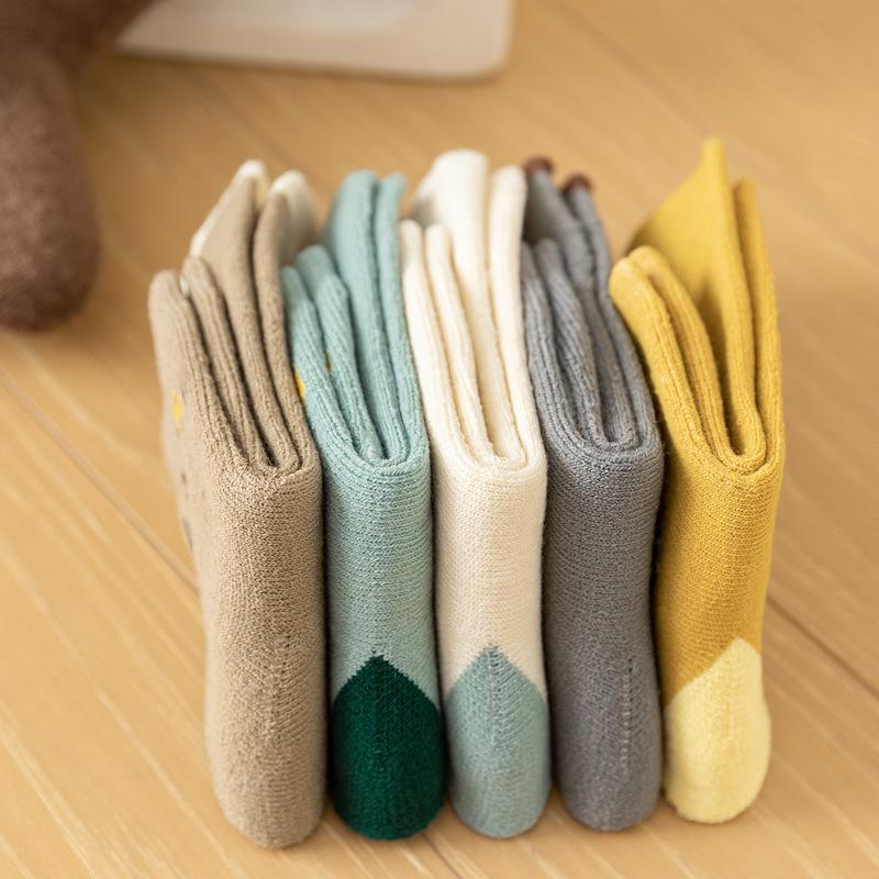 Animal Terry Socks Children'S Cartoon Socks Boys And Girls Stockings Piled Thickened Thermal Tube Socks