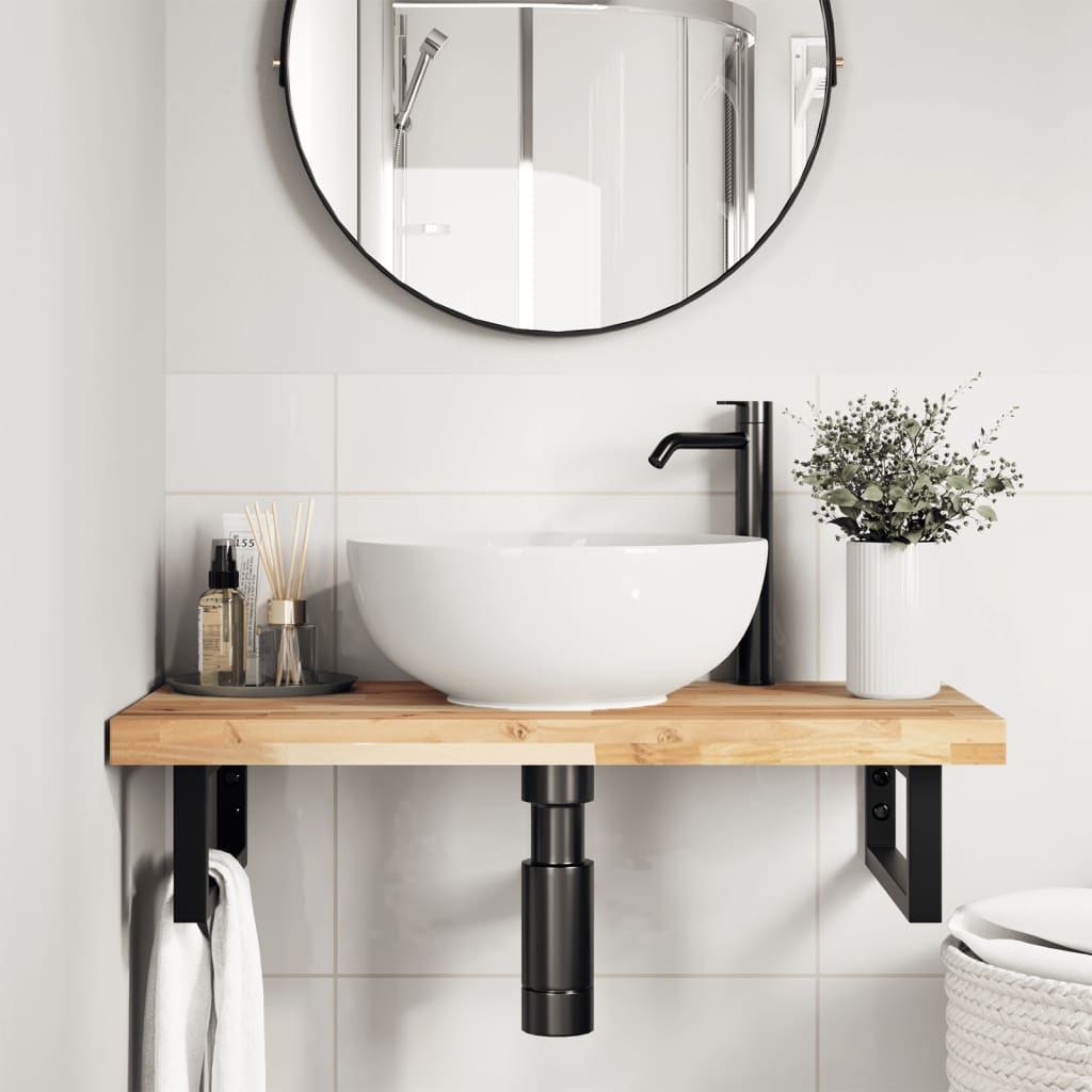 vidaXL Tischplatte 80x40x4 cm Rechteckig Massivholz Akazie braun