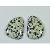 25.55Cts. Natural Dalmation Jasper (17mm X 24mm Each) Cabochon Match Pair SK-2522