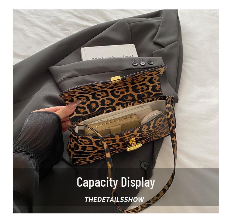 Leopard Print 2025 Trend Women's Handbag - Small Square Crossbody & Shoulder Bag for European and American Fashion.