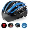 Kask rowerowy Aomiun Kask motocyklowy z podświetleniem Odpinany wizjer magnetyczny UV