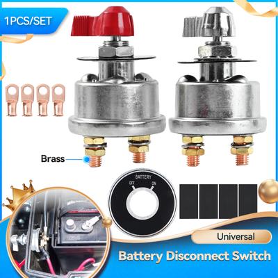 Hochleistungs-Hauptbatterie-Isolator, Schnelltrennschalter, Abschaltung, Sicherheits-Notausschalter, 2-polig, 12 V, 24 V, 300 A, Gleichstrom, für Auto, LKW, Fahrzeug, EIN/AUS