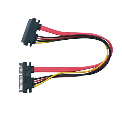 Sata 22 Pin Male To Female Sata Extension Cable SATA 22 Pin Male To Female 7+15 Pin Sata Data Power Combo Cable Hard Disk