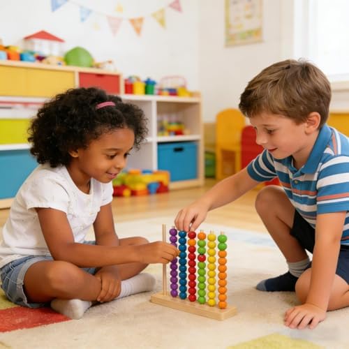 Color Sorting Stacking Puzzle Game for Kids, Fast Pattern Challenge Rings, Cognitive Skills & Concentration Booster Toy for Boys and Girls