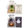 Cute Pocket Comfort Ghost Keepsake with Motivational Card Halloween Decorations Acrylic Ghost Miniature Figurine Birthday Gifts