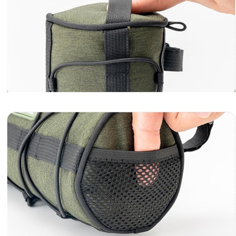 Large Capacity Bicycles Handlebars Pouches Militaries Light weight Bike Bag for Easy Installation